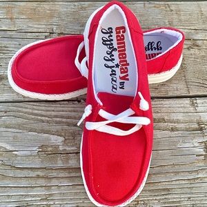 Red Gypsy Jazz Loafers